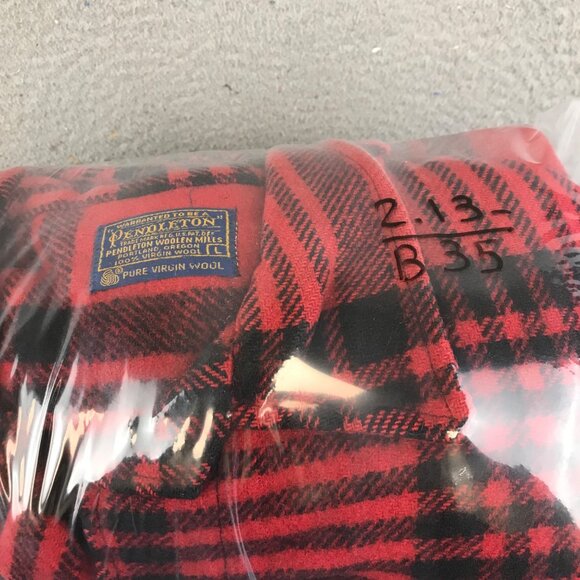 Vintage Pendleton Jacket Size Large Buffalo Plaid Wool, Woolen Mills Oregon - Picture 8 of 8